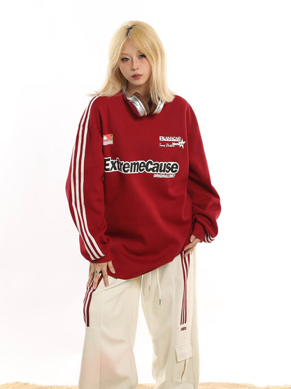 American retro crew neck sweatshirt