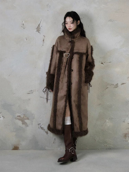 Long lamb thick coat