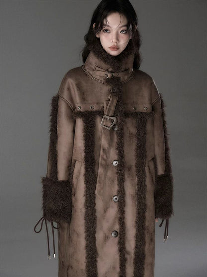 Long lamb thick coat