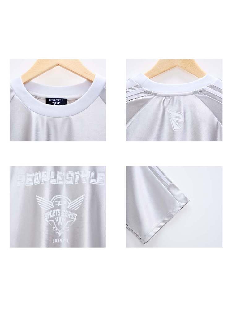 Glossy Oversize Metallic T-Shirt