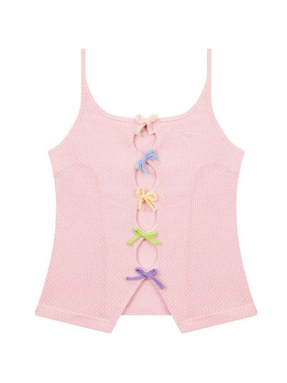 Colorful Ribbon Knit Camisole