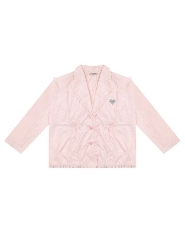 Loose Waist Drawstring Windbreaker