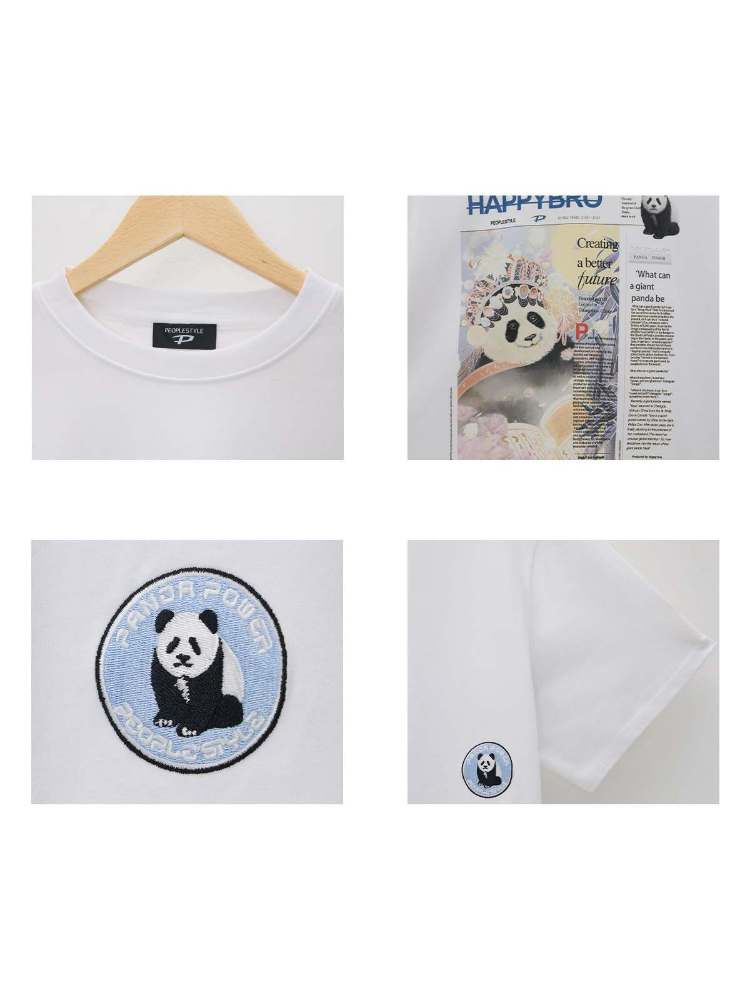 Panda Culture Print T-Shirt