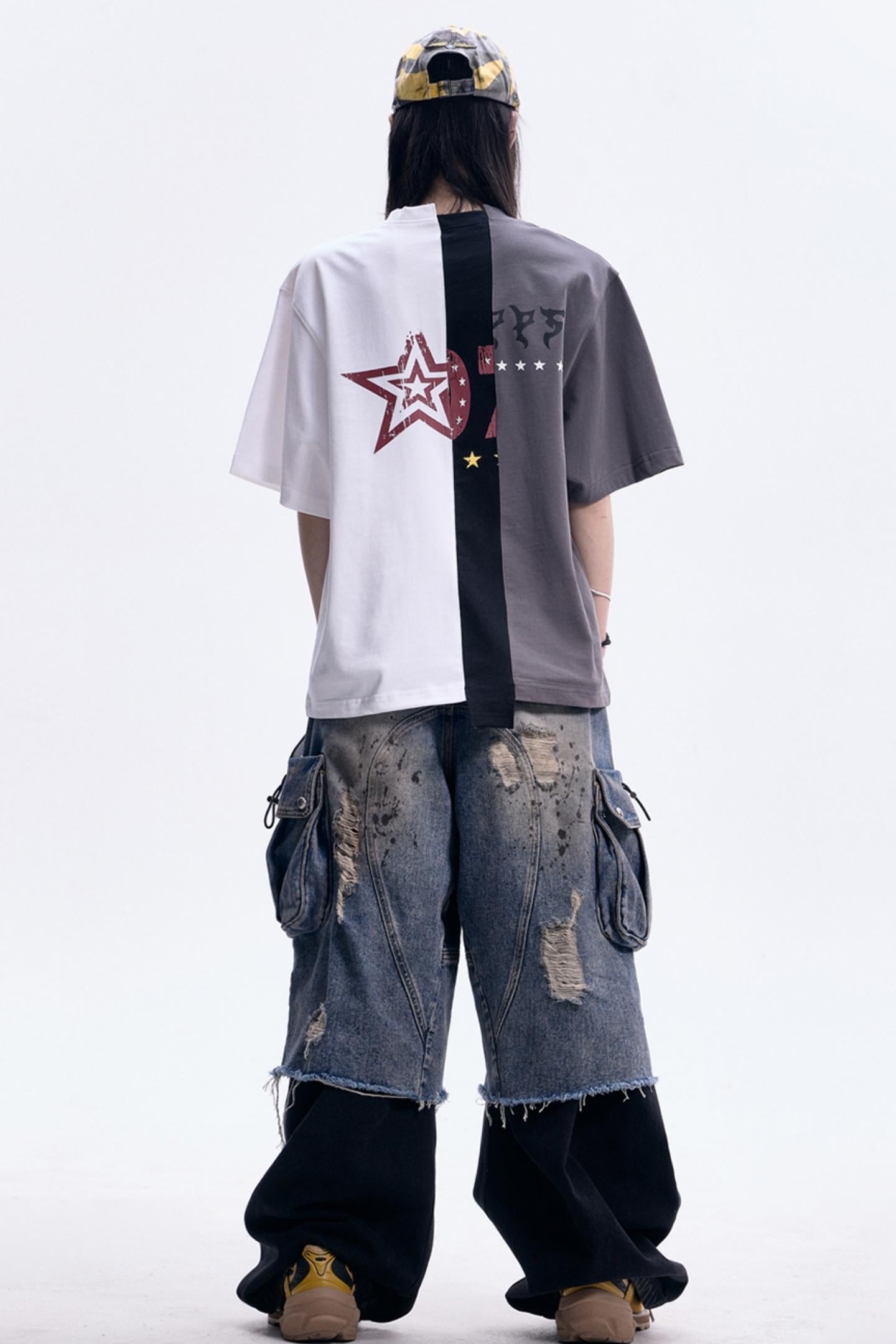 Retro Color Block Tee