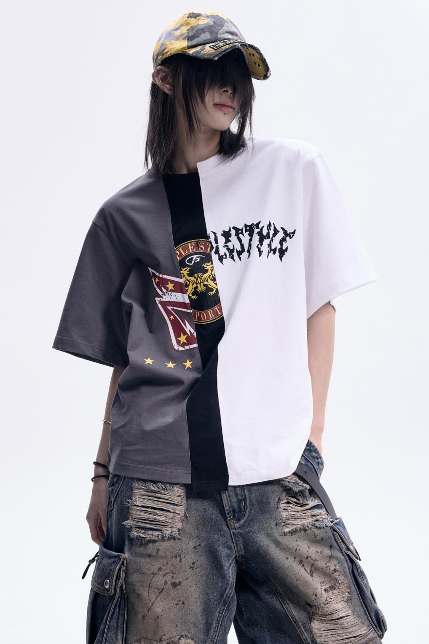 Retro Color Block Tee