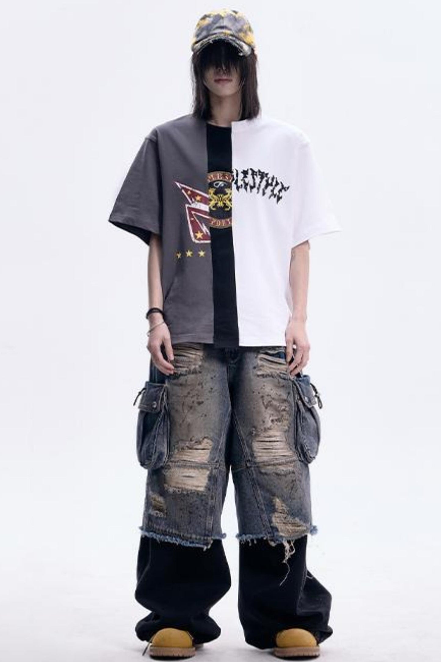 Retro Color Block Tee