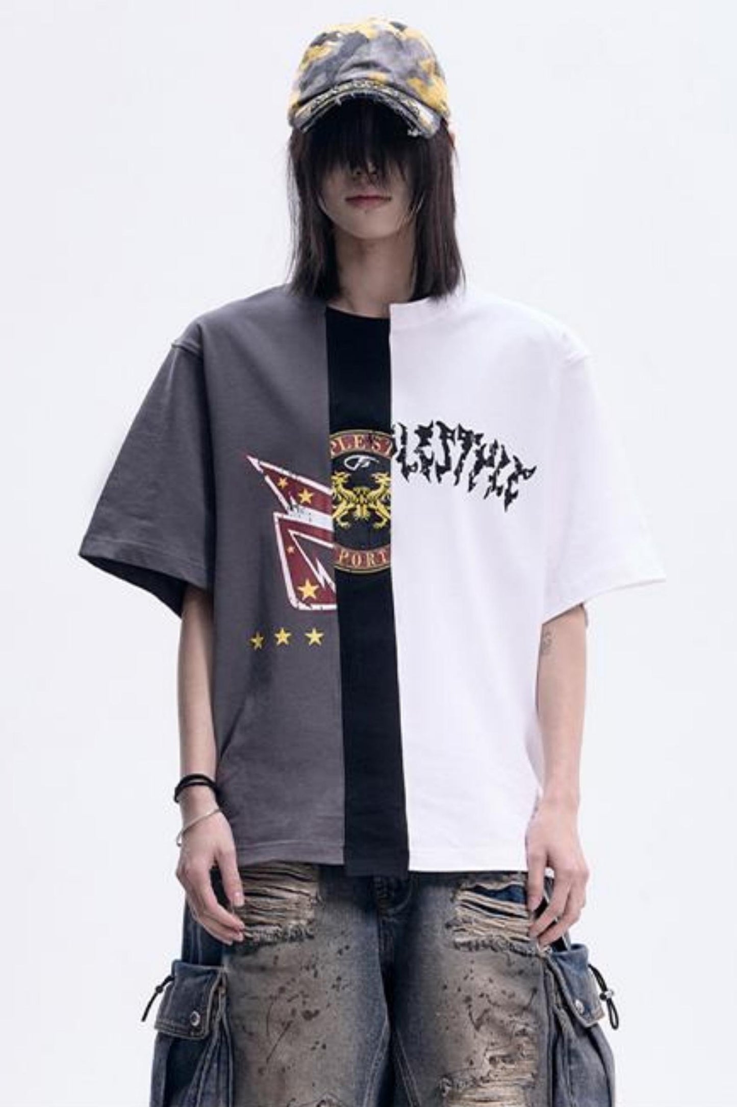 Retro Color Block Tee