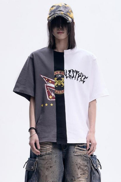 Retro Color Block Tee