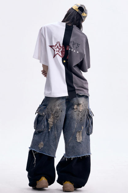 Retro Color Block Tee