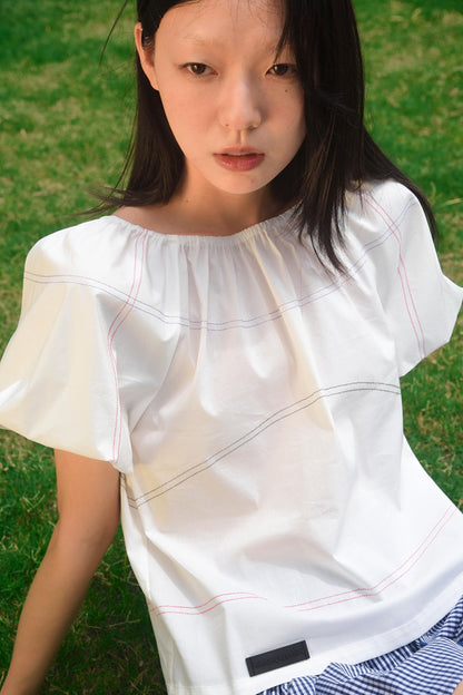 Blocked Neckline Tee