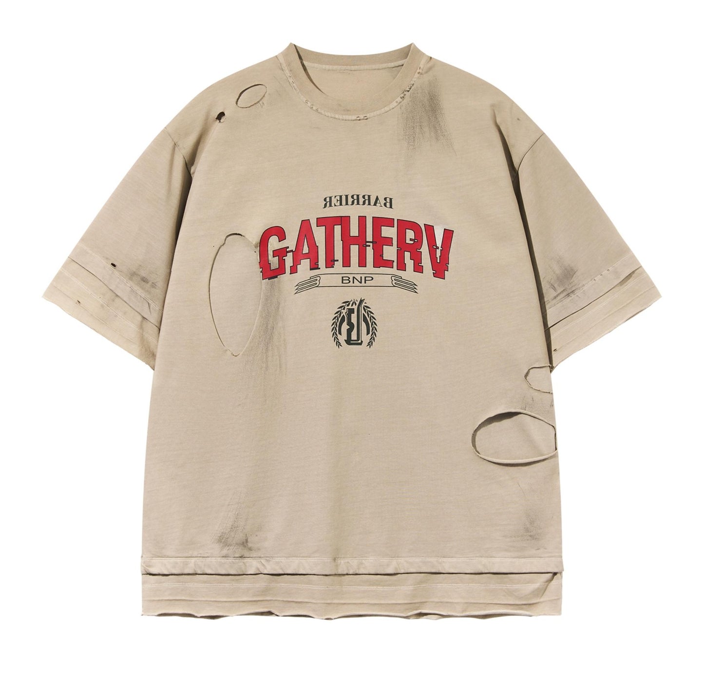 Ripped Cotton T-Shirt