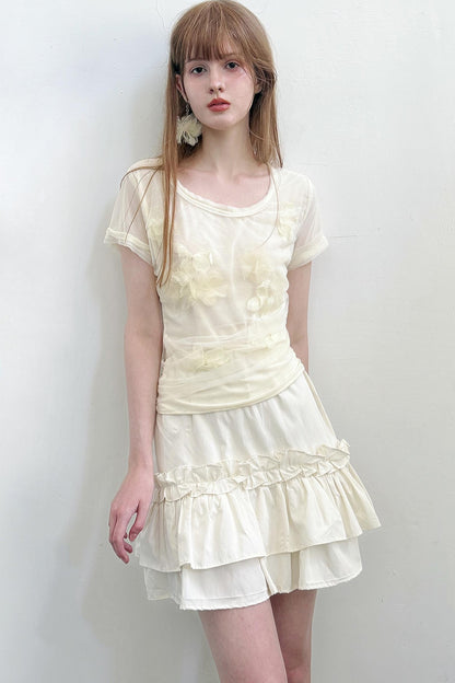 Summer Blossom Tee Skirt Set-Up