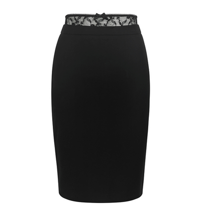 Romantic Lace-Trim Skirt