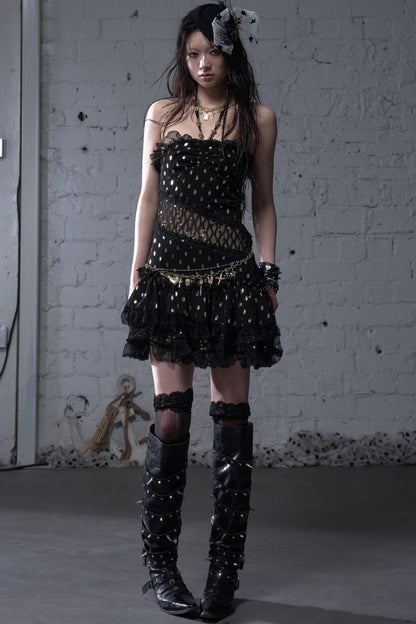 Lace Polka Dot Dress