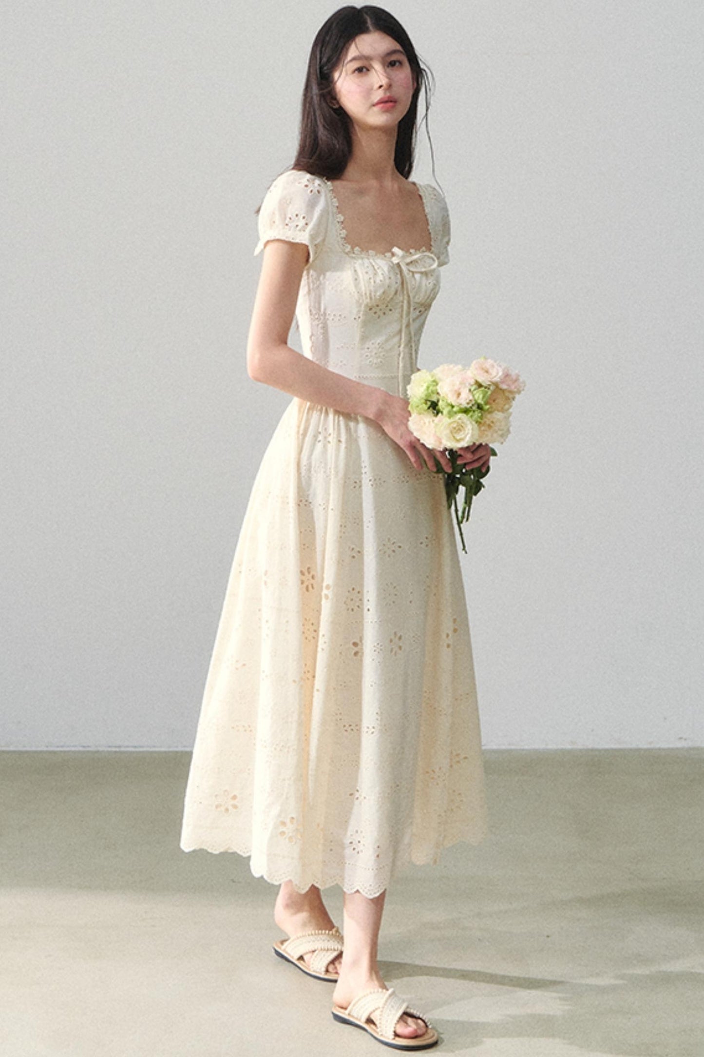 Embroidered Vacation Dress