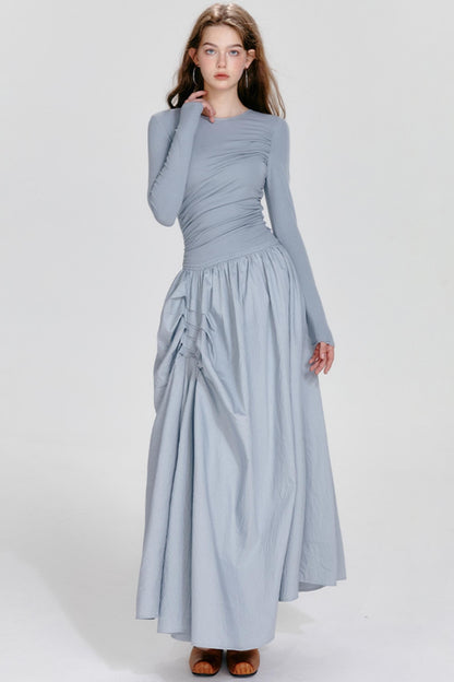 Premium Irregular Drawstring Dress