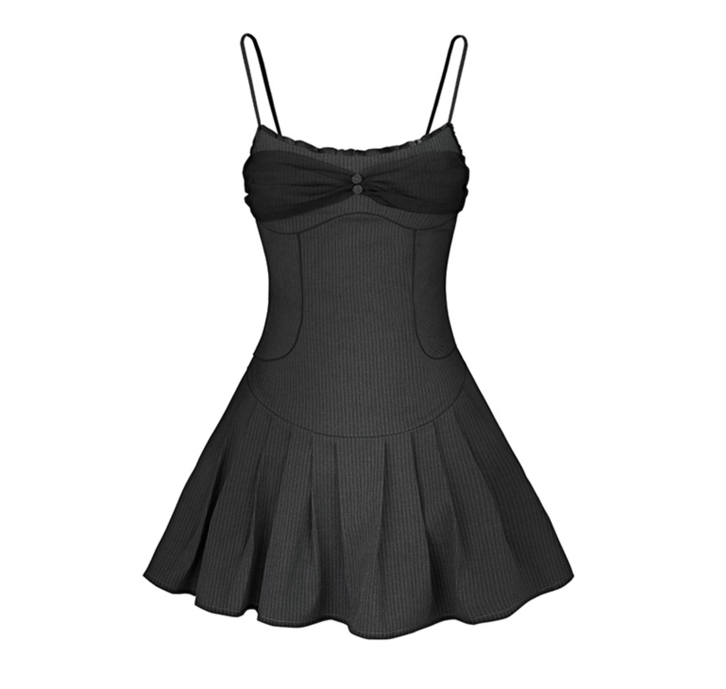 Halter A-Line Pleated Dress