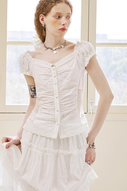 Vintage Lace Slim Fit Top