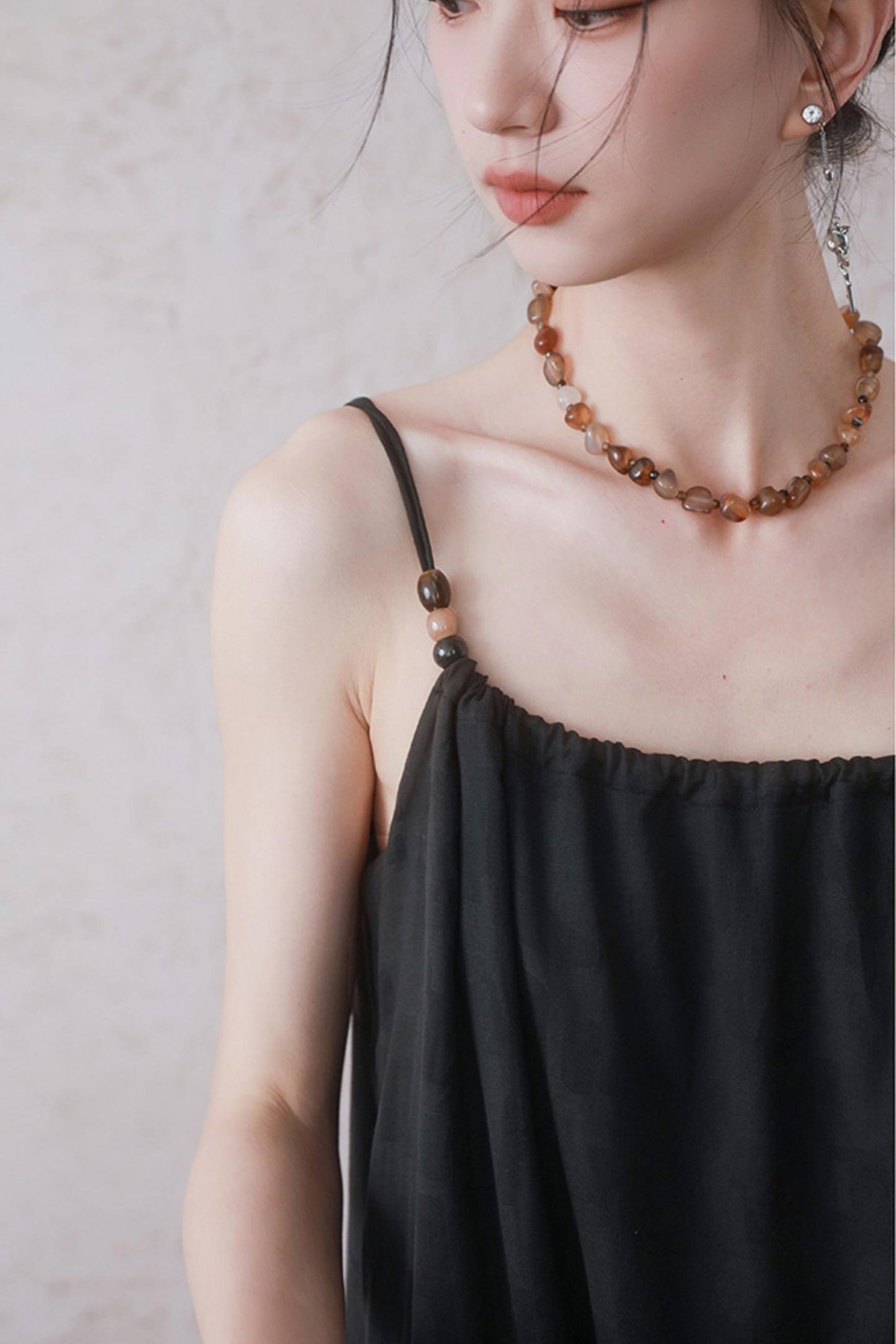 Chinese Beaded Halter Dress