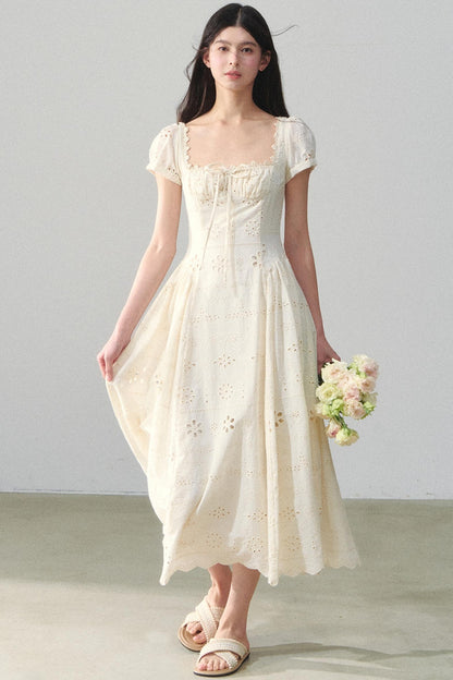 Embroidered Vacation Dress