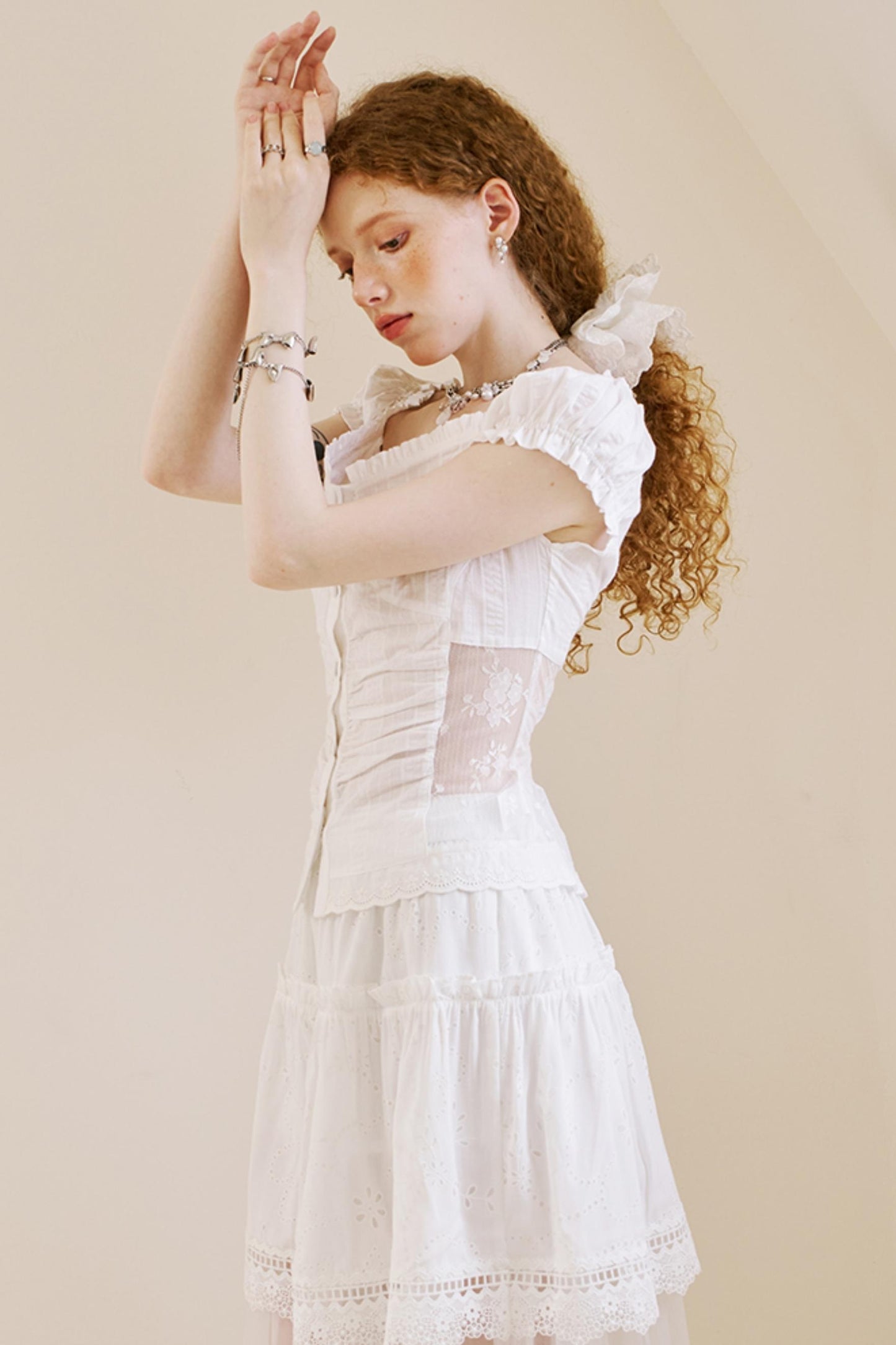 Vintage Lace Slim Fit Top