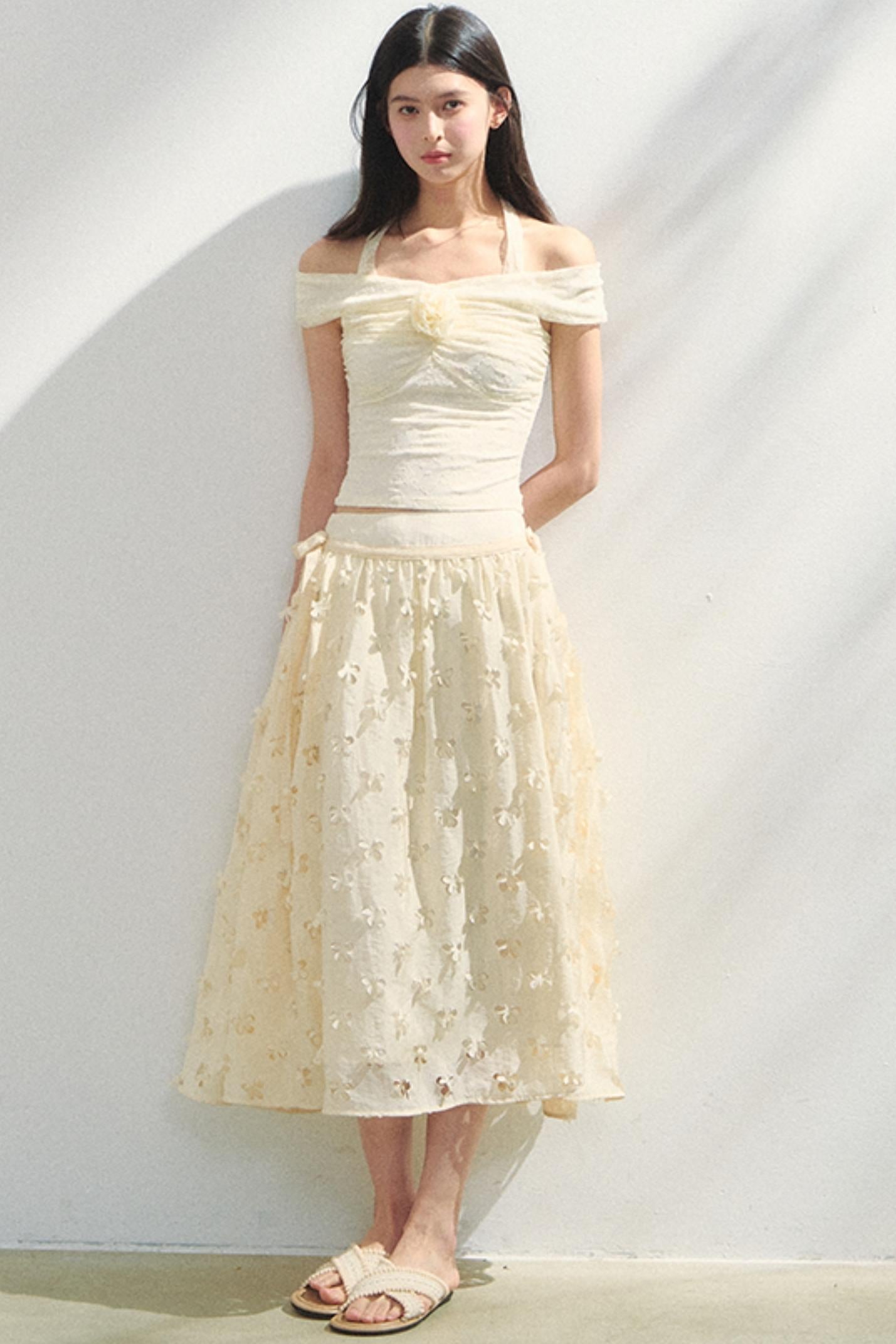 Lace One-Shoulder Top