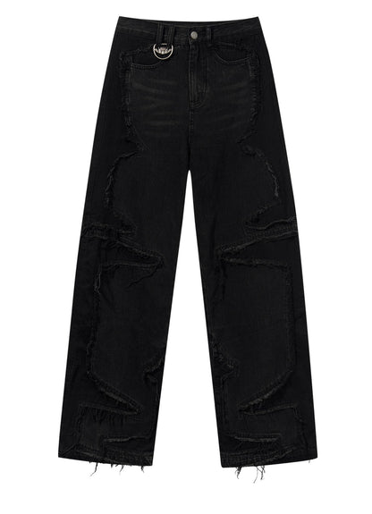 Vintage Split Denim Pants