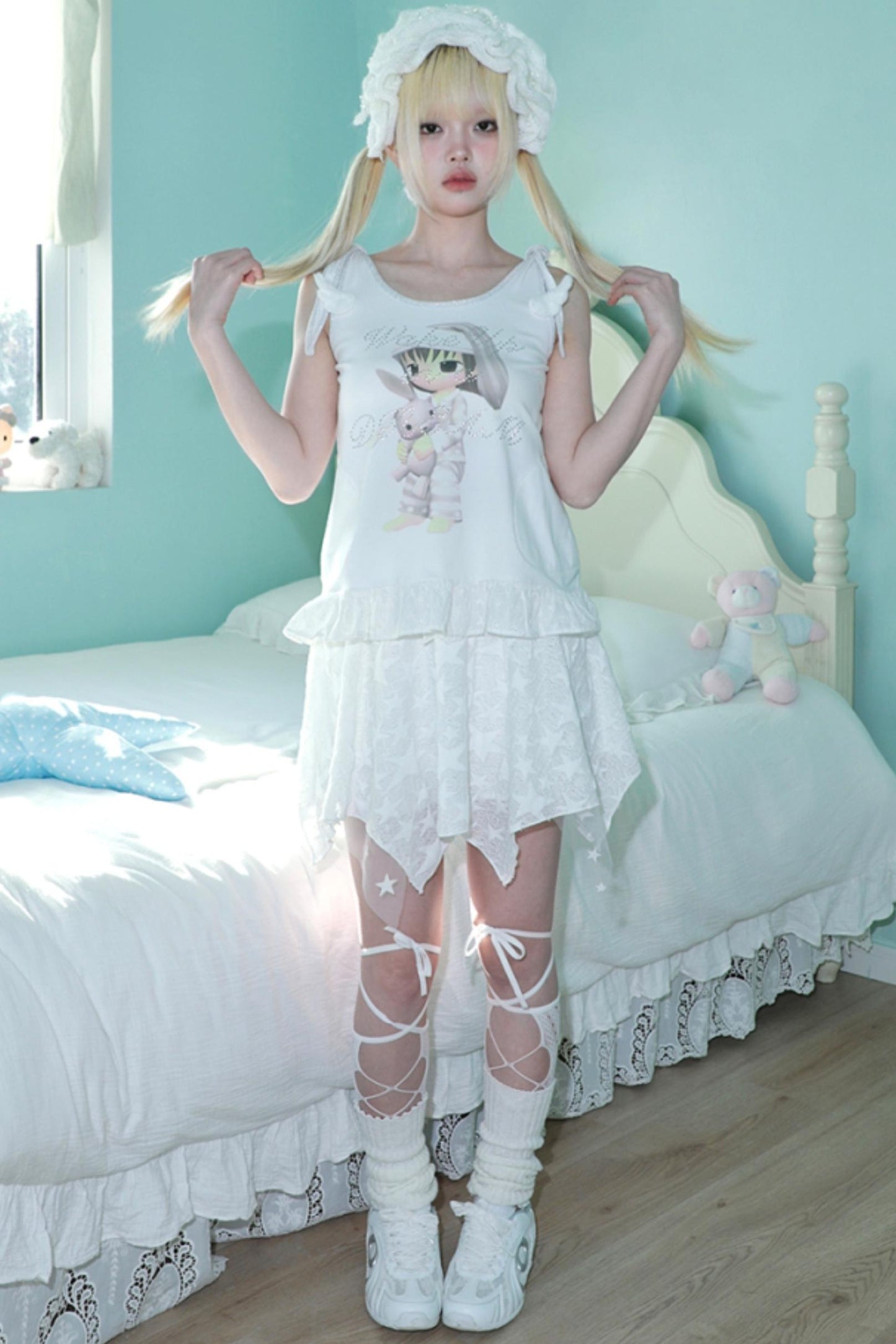 Ruffled Rhinestone Camisole