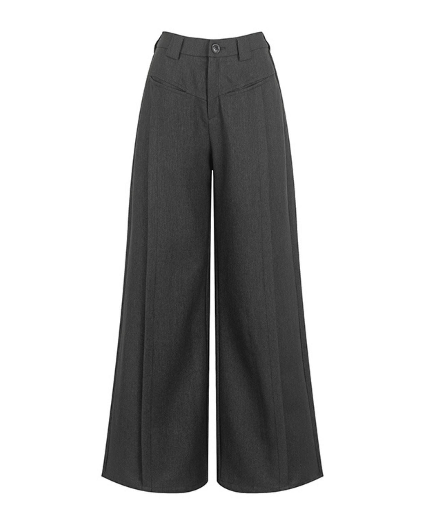 High-Rise Straight Trousers