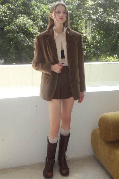 Brown Corduroy Blazer