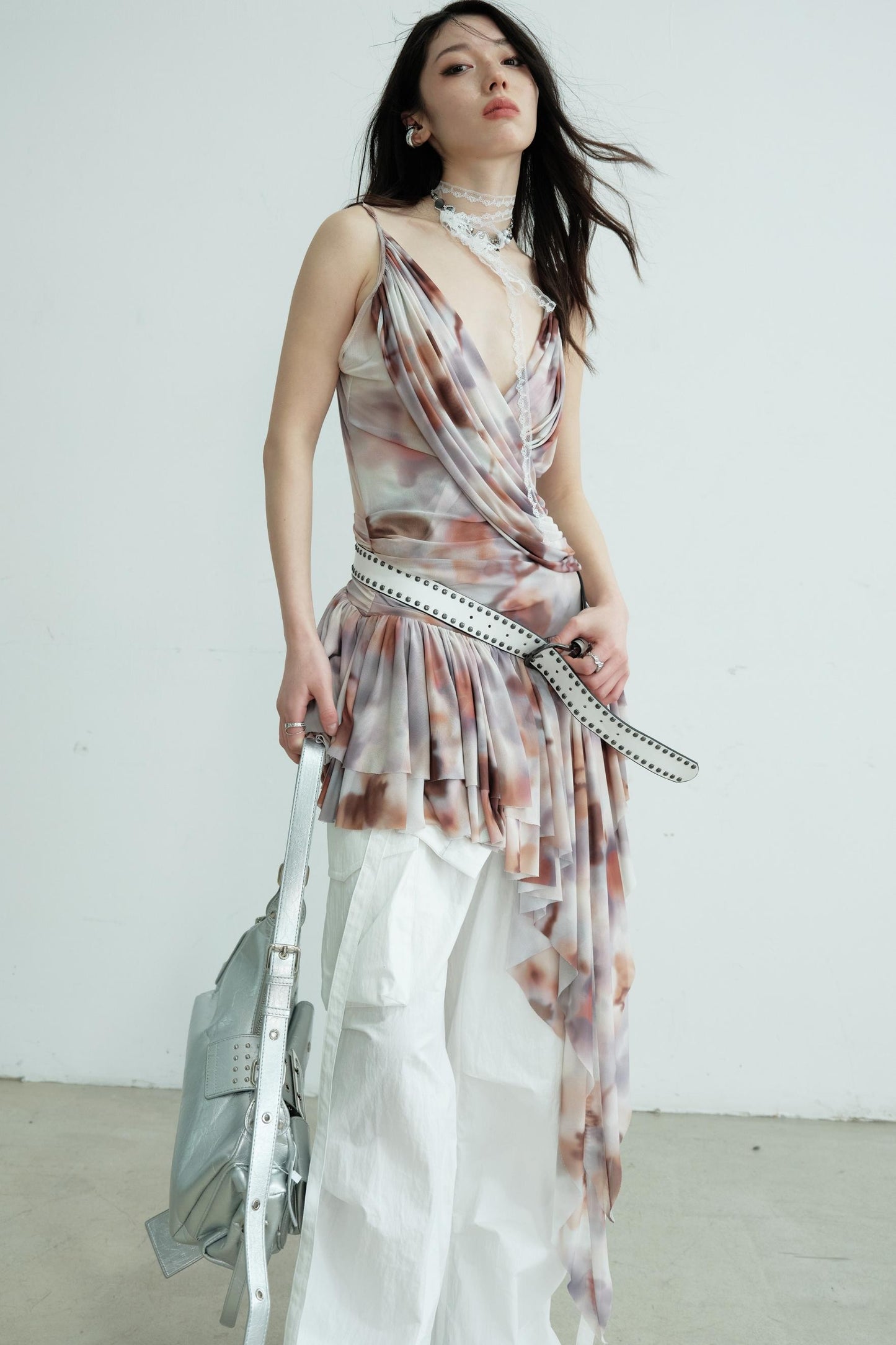 Elegant Peplum Halter Top