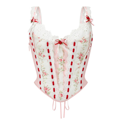 Audrey Floral Bustier Top