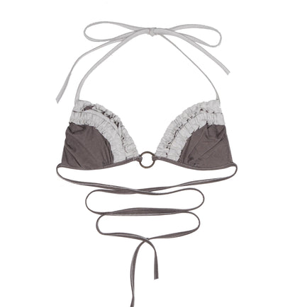 Colorful Punk Ruffle Bikini