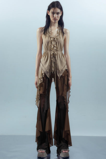 Dreamy Ruffled Mesh Tank