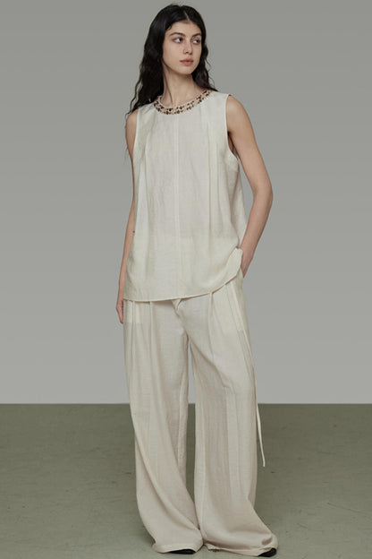 Simple Union Collar Vest