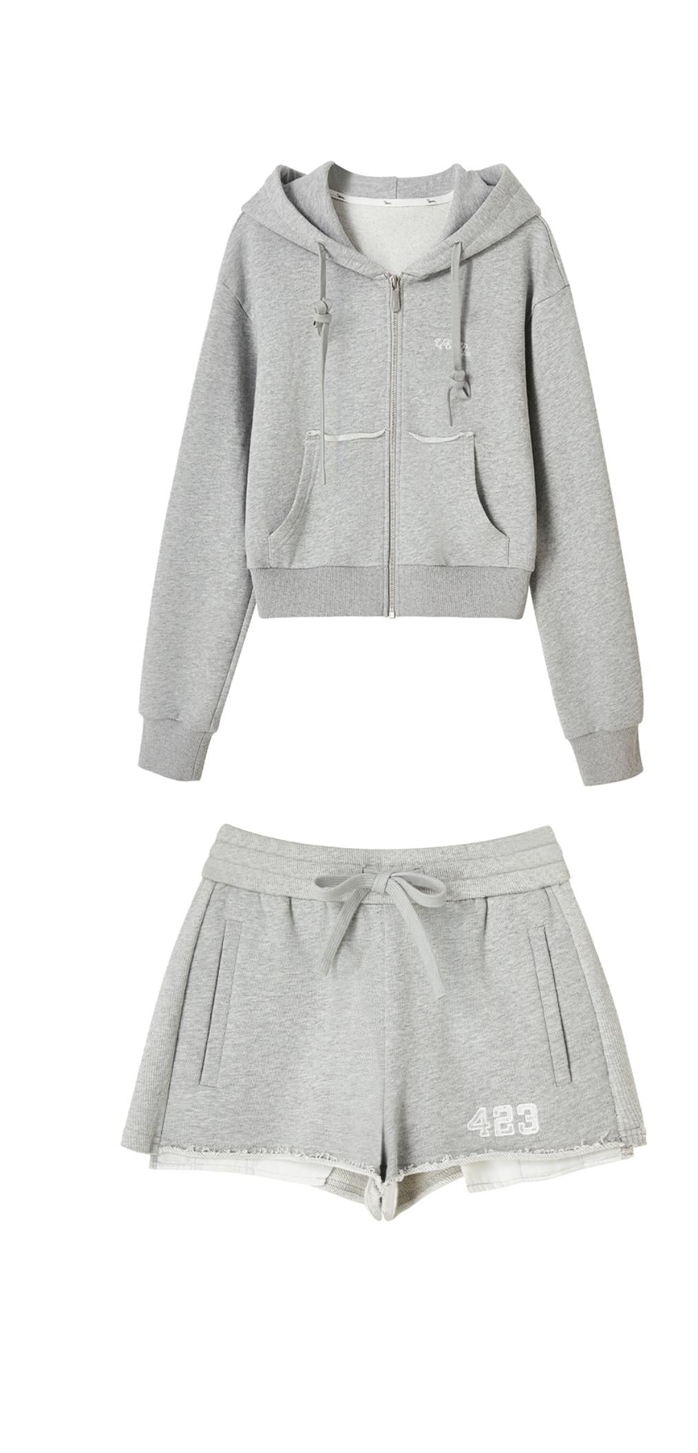 Gray Vintage Hoodie Set-Up