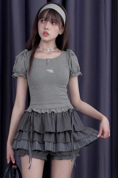 Mega Gray Cake Skirt