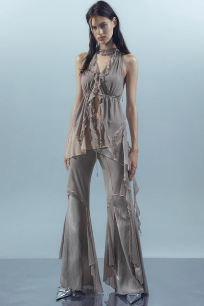 Dreamy Ruffled Mesh Tank