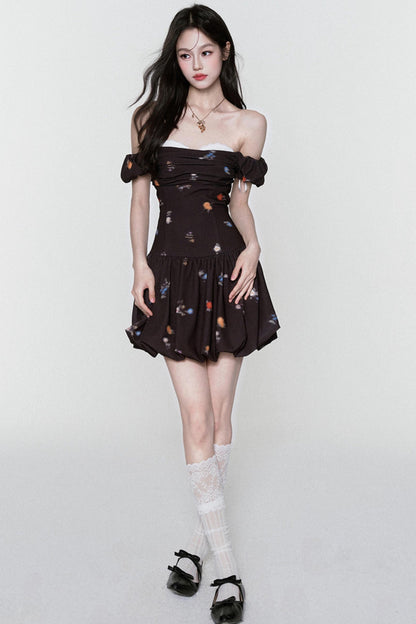 Rose One-Shoulder Dress