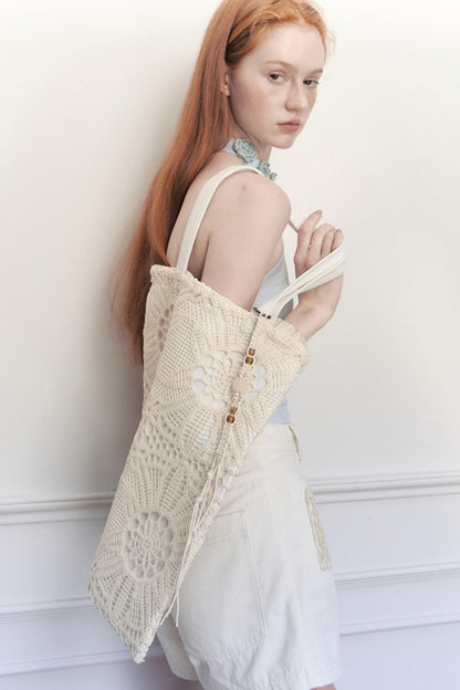 Bloom Handcrafted Beaded Tote