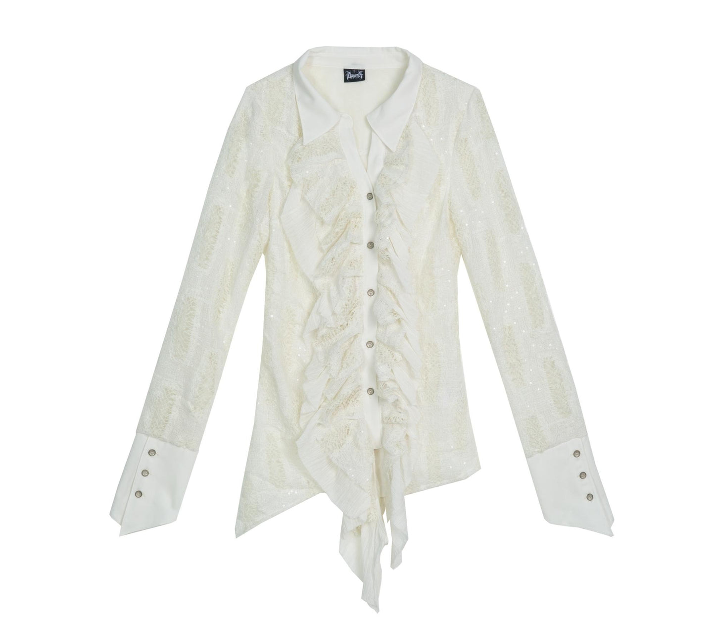 Vintage Ruffled Cardigan