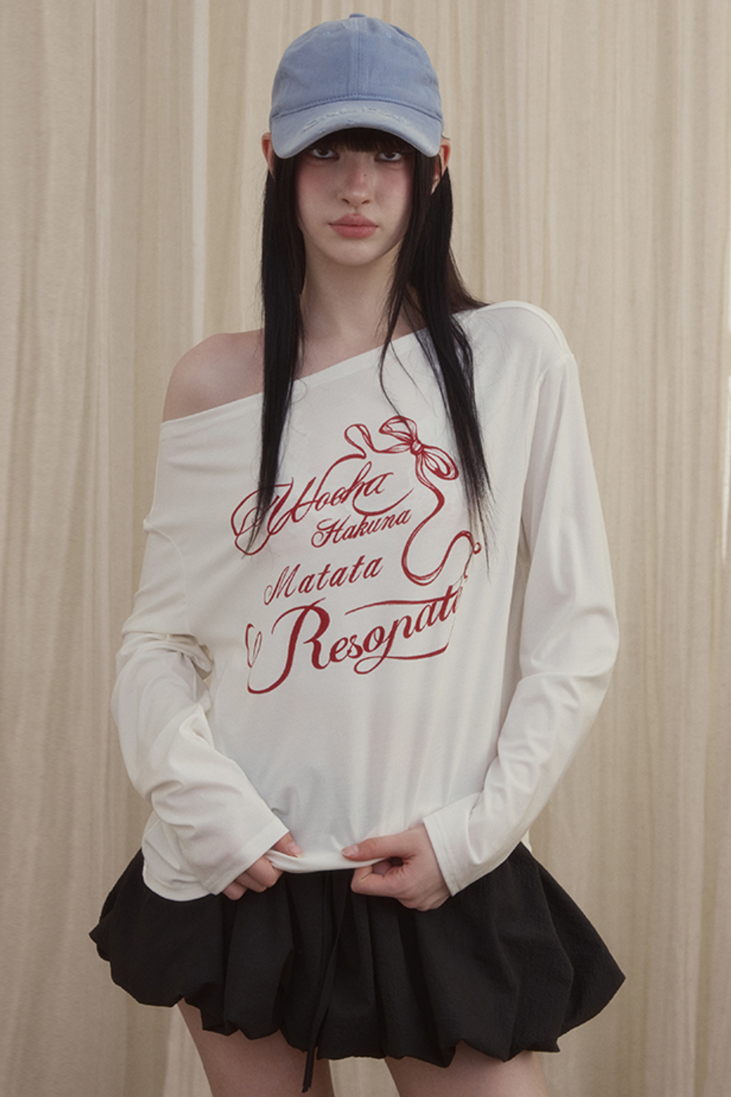 Asymmetry Collar T-Shirt