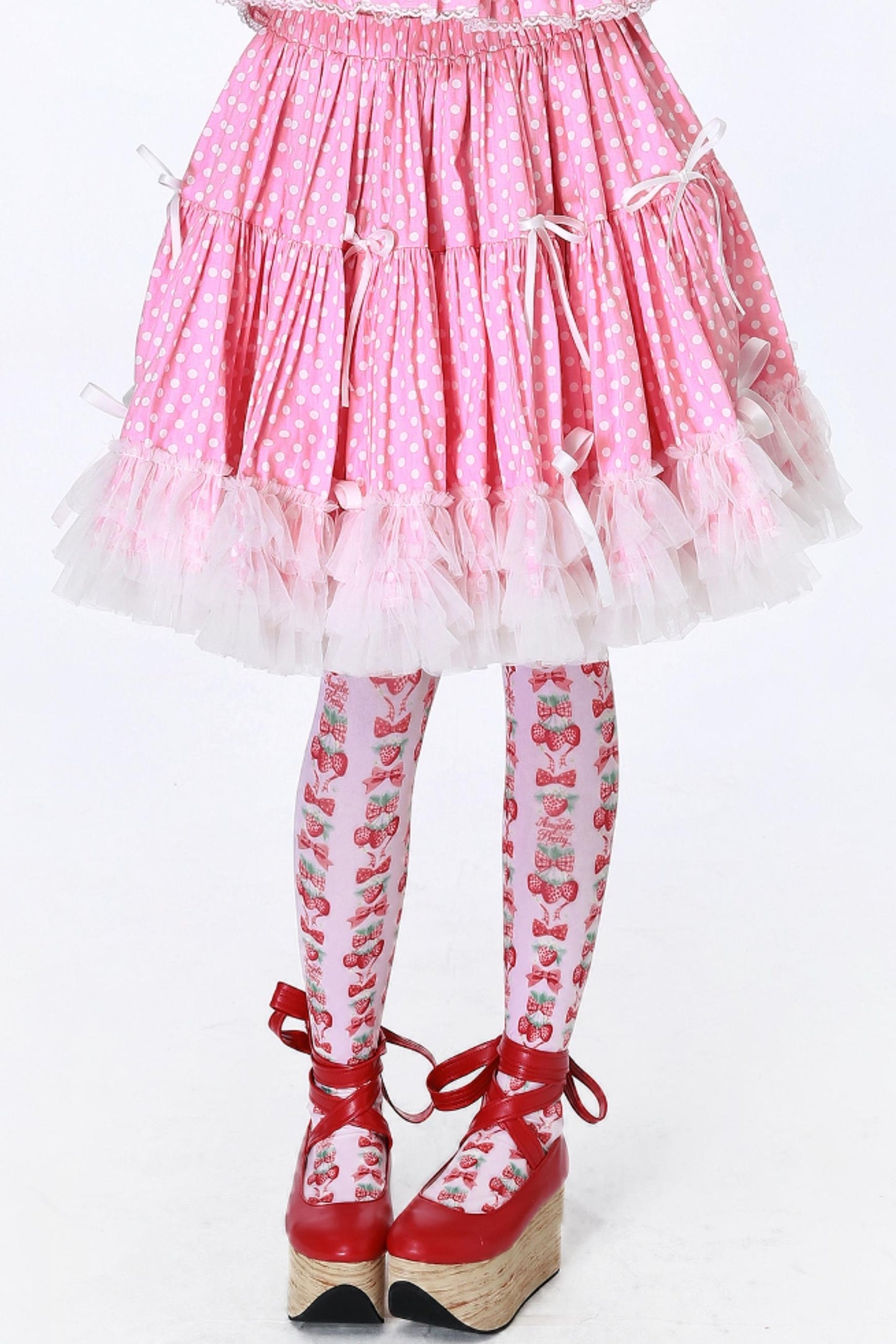 Pink Polka Dot Skirt