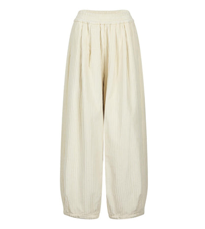 Cozy Wide-Leg Corduroy Pants