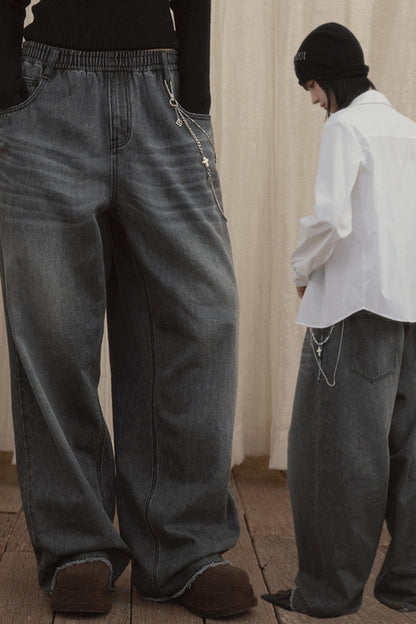 Vintage Loose Denim Trousers