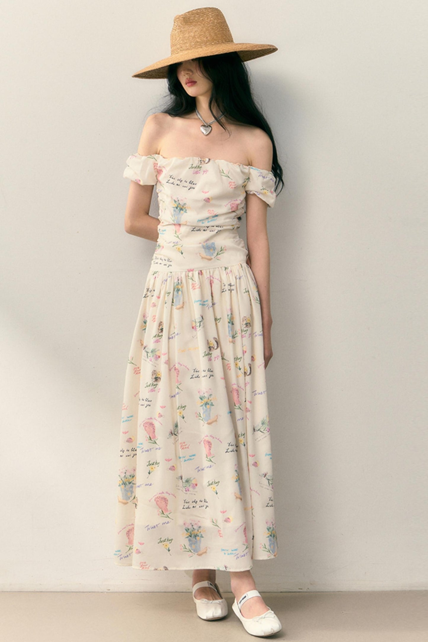 Pastel Lotus Neck-Tie Oriental Dress