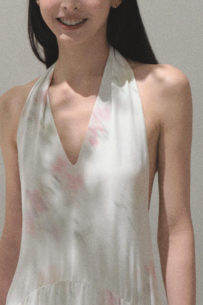 Serene Summers Halter Dress