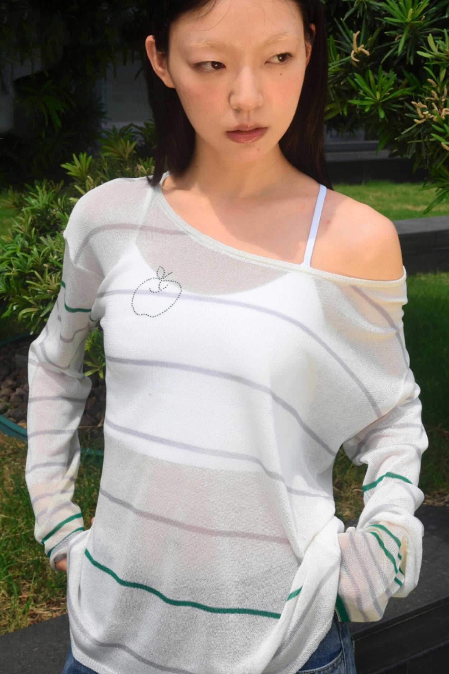 Striped Apple Hoodie