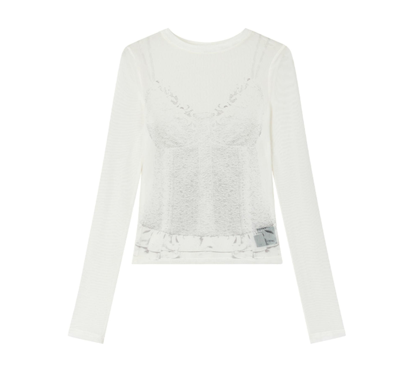 Yuan Lace Tulle Top