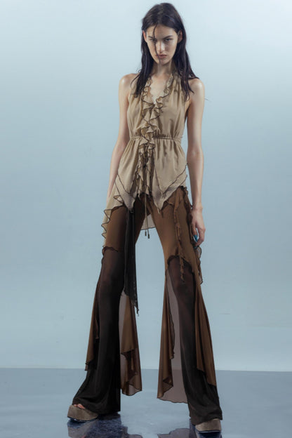 Dreamy Ruffled Mesh Tank